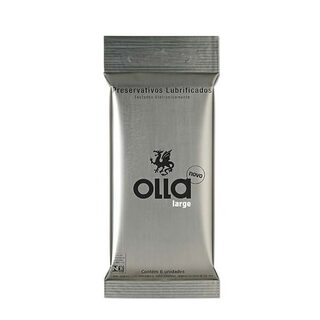 Preservativo Olla large, pacote com 6 unidades