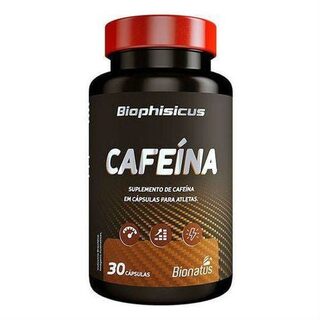 Cafeína Biophisicus 400mg, frasco com 60 cápsulas
