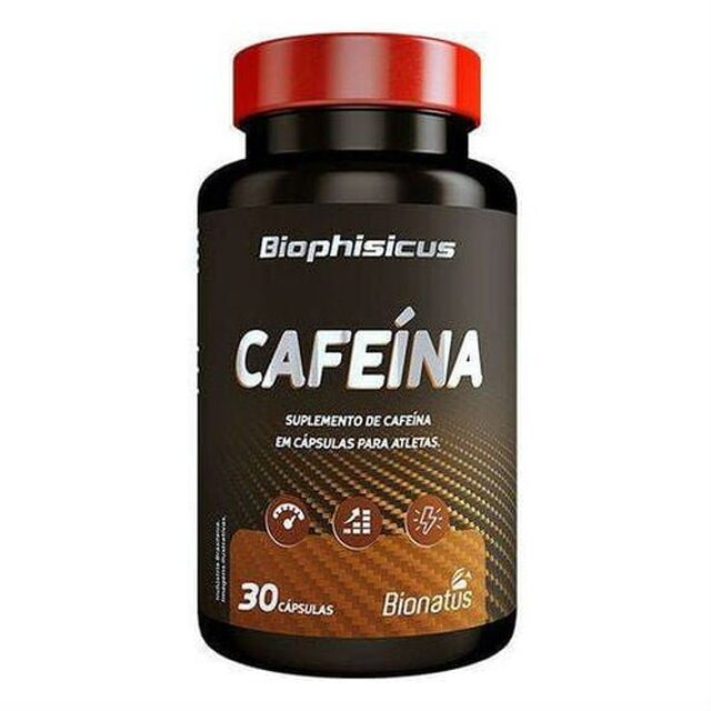 Cafeína Biophisicus 400mg, frasco com 60 cápsulas
