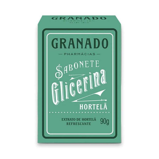Sabonete em Barra Glicerina Granado Hortelã 90g