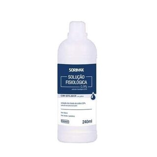 Soro Fisiológico Sorimax, frasco com 250mL