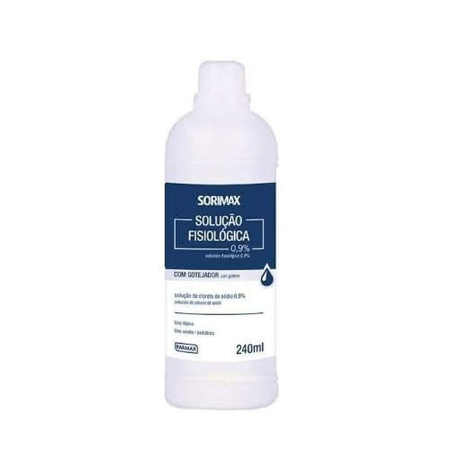 Soro Fisiológico Sorimax, frasco com 250mL