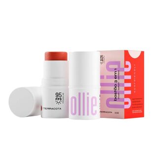 Bastão 3 em 1 Ollie Blush Batom e Sombra FPS 95 4,5g - Terracota