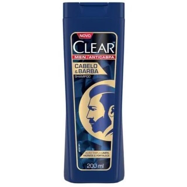 Shampoo Anticaspa Clear Men Cabelo e Barba 200mL