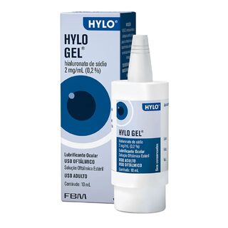 Hylo Gel, frasco com 10mL de solução de uso oftálmico