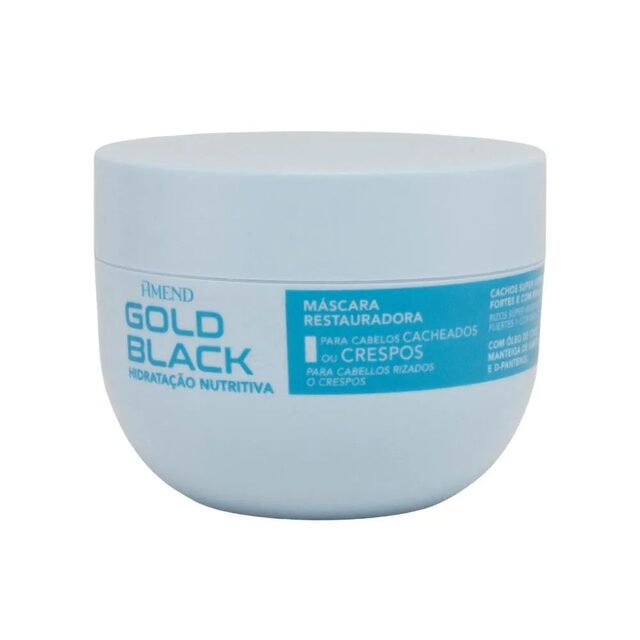 Máscara Hidratação Amend Gold Black Nutritiva Cachos 250 G