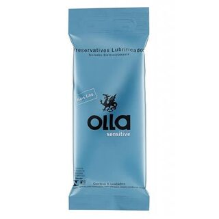 Preservativo Olla bolso, sensitive, pacote com 6 unidades