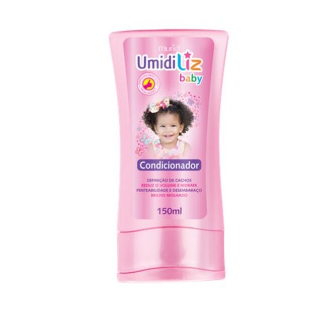 Condicionador Infantil Umidiliz Baby Muriel Rosa, 150mL