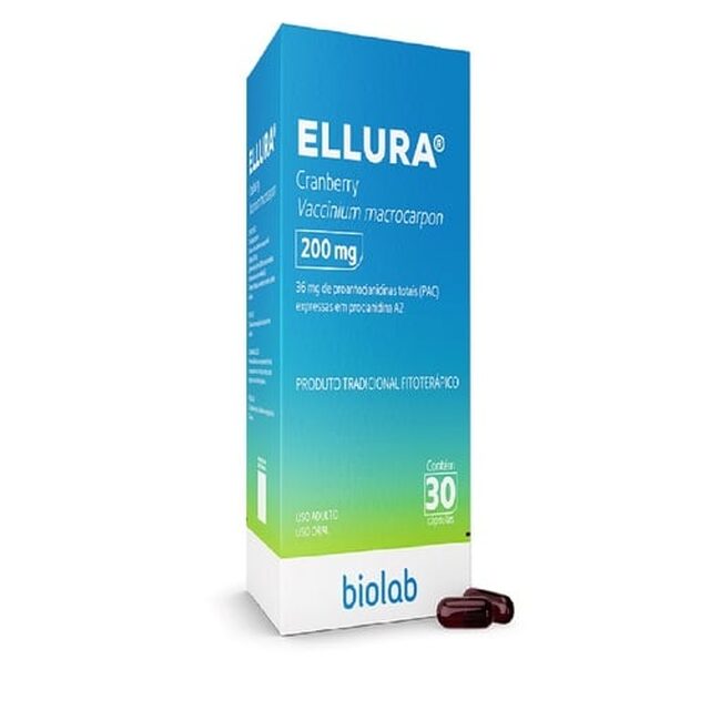 Ellura 200mg, caixa com 30 cápsulas