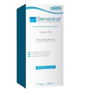 Loção Corporal Sensidrat 10% Ureia, frasco com 120mL