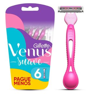Depilador Descartável Gillette Venus Suave 6 unidades