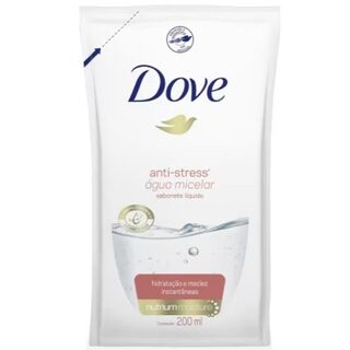 Sabonete Antistress Dove Micelar líquido, refil1, 1 unidade com 200mL