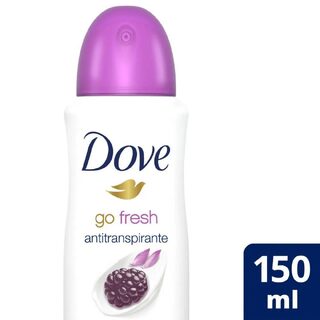 Desodorante Antitranspirante Dove Go Fresh Aroma de Amor Flor de Lótus, aerossol com 150mL