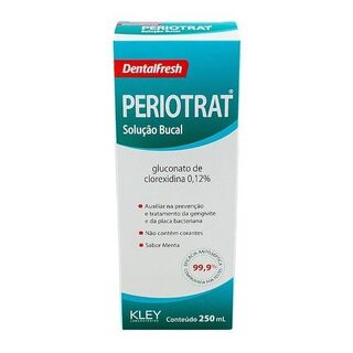 Solução Bucal Periotrat com álcool, menta, 1 unidade com 250mL