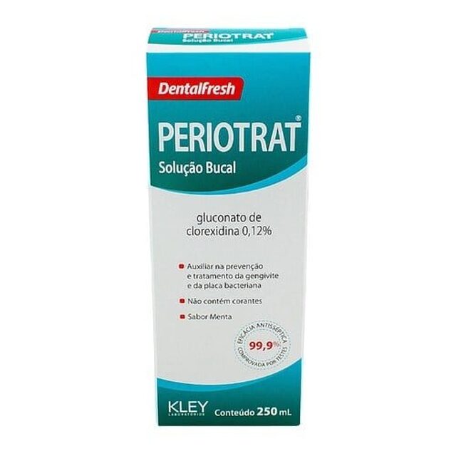 Solução Bucal Periotrat com álcool, menta, 1 unidade com 250mL