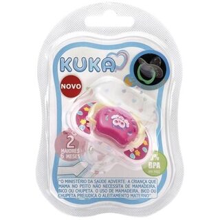 Chupeta Kuka Lumina 6+ meses, rosa, sortida com 1 unidade