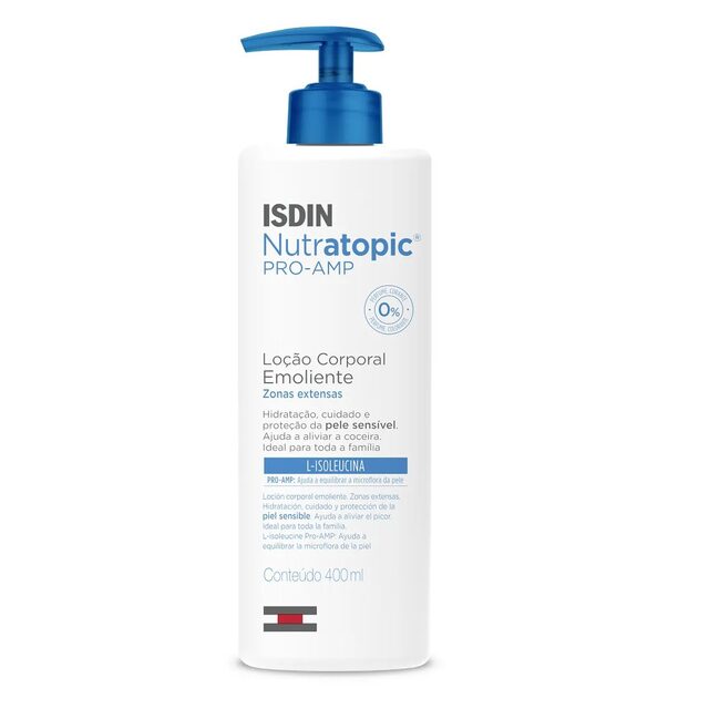 Loção Corporal Emoliente Isdin Nutratopic Pro-AMP 400mL