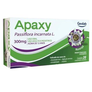 Apaxy 300mg, caixa com 20 comprimidos revestidos