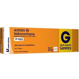 Acetato de Hidrocortisona União Química 10mg/g, bisnaga com 20g de creme