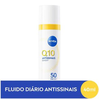 Fluido Diário Antissinais Nivea Q10 Expert FPS 50, 40mL