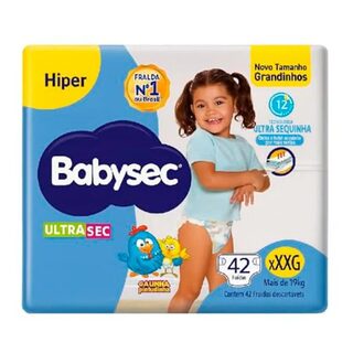 Babysec Fralda Ultrasec Galinha Pintadinha Xxxg 42 Unidades