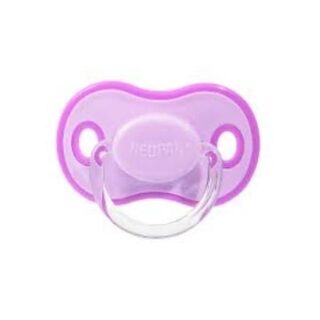 Chupeta Neopan Bicolor 0 a 6 meses, bico ortodôntico, rosa