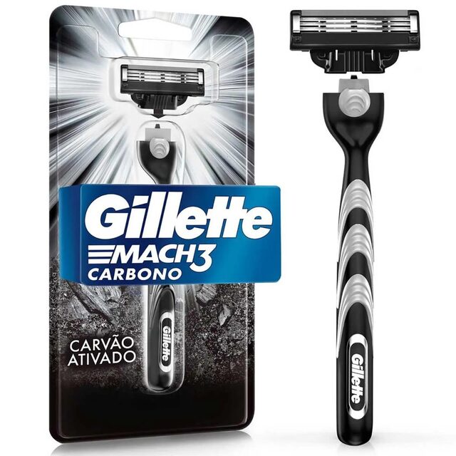 Aparelho para Barbear Gillette Mach3 Carbono, 1 unidade