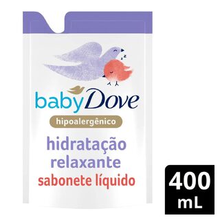 Refil Sabonete Líquido de Glicerina Dove Baby Hidratação Relaxante Hora de Dormir 400mL