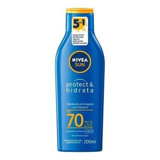Protetor Solar Corporal e Facial Nivea Sun Protect & Hidrata FPS 70 com 200mL