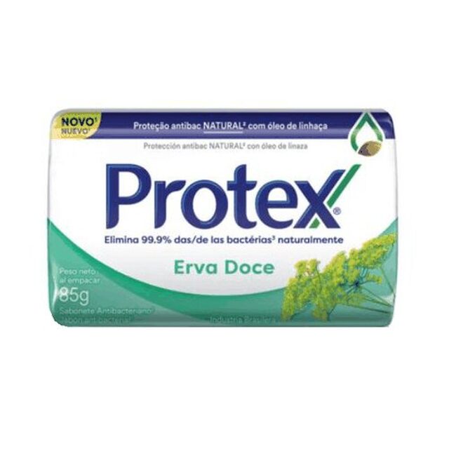 Sabonete Antibacteriano Protex erva-doce, barra, 1 unidade com 85g