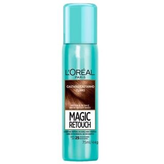 Spray para Retoque de Raiz L'Oréal Paris Magic Retouch castanho claro, 75mL