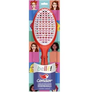 Escova para Cabelo Condor Bellê! oval, sortida, ref.9724