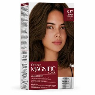 Tinta de cabelo Amend Magnific 5.37 Marrom Dourado