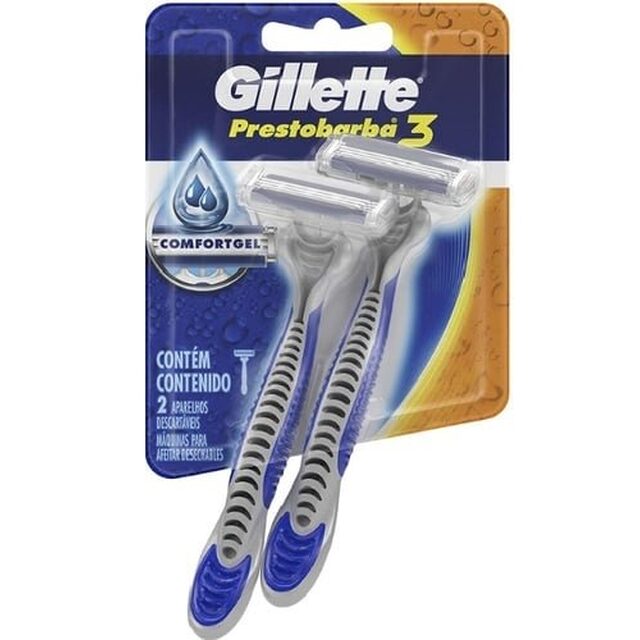 Aparelho para Barbear Gillette Prestobarba 3 - 2 unidades