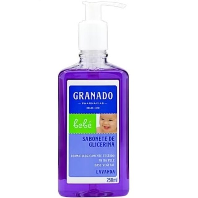 Sabonete de Glicerina Granado Bebê lavanda, frasco, líquido, 1 unidade com 250mL