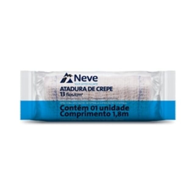 Atadura Ortopédica Crepe Neve 1 unidade com 12cm x 1,8m