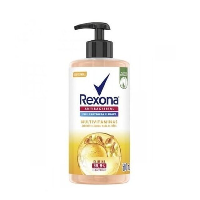 Sabonete para Mãos Rexona Antibacterial multivitaminas, líquido, 1 unidade com 500mL