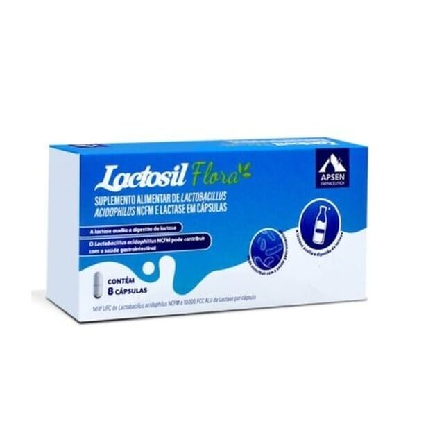 Lactosil Flora caixa com 8 cápsulas