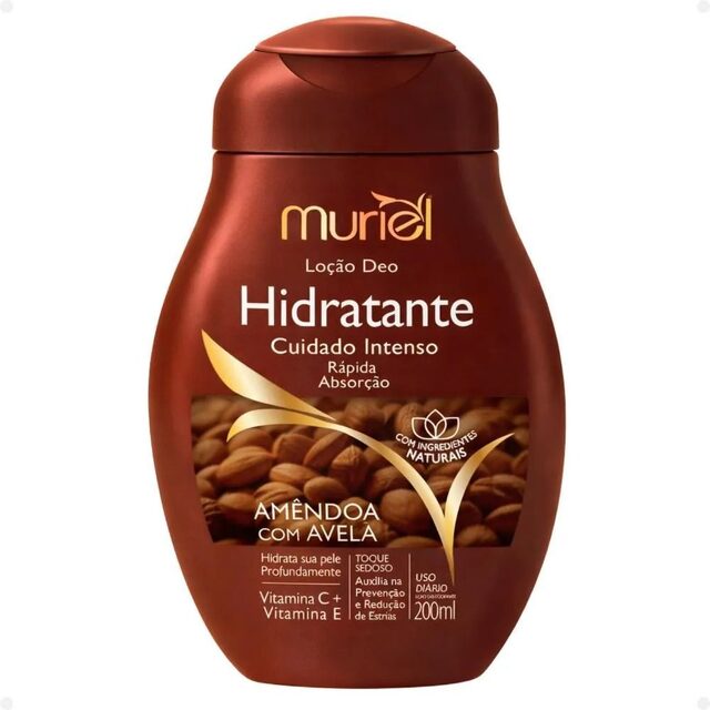 Loção Deo Hidratante Corporal Muriel Amêndoa com Avelã 200mL