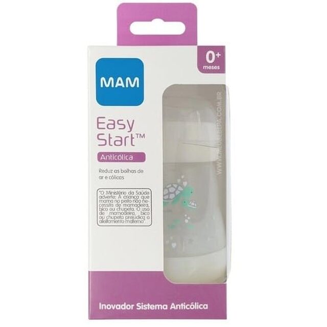 Mamadeira MAM Easy Start 0+ meses, neutra, 1 unidade com capacidade de 160mL