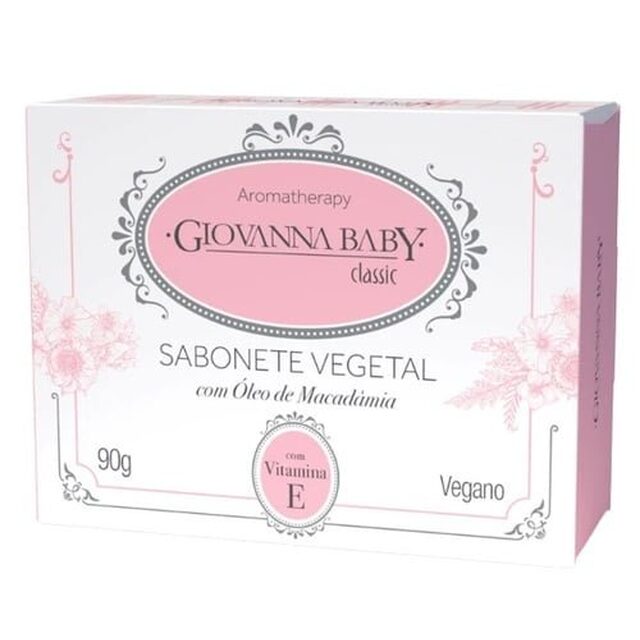 Sabonete Vegetal Giovanna Baby classic, barra com 70g