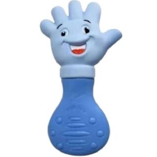Mordedor Vila Toy 2+ meses, mãozinha, azul, 1 unidade