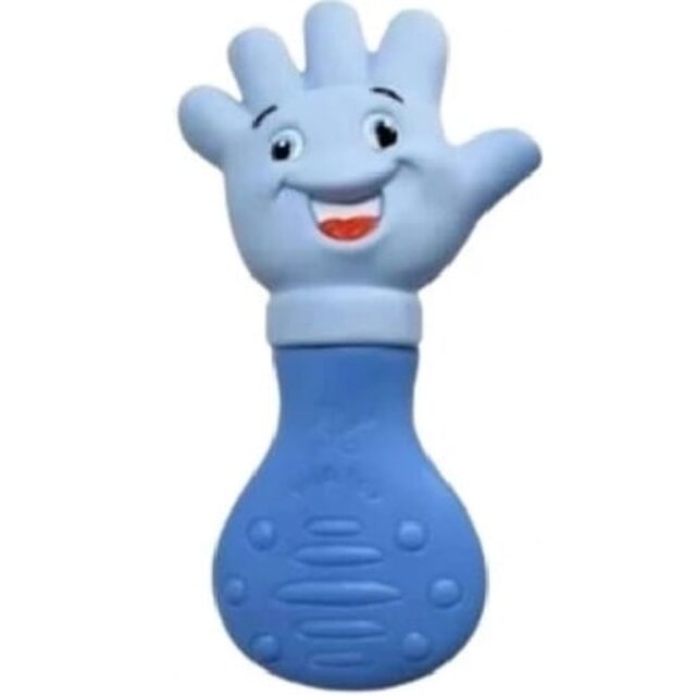 Mordedor Vila Toy 2+ meses, mãozinha, azul, 1 unidade