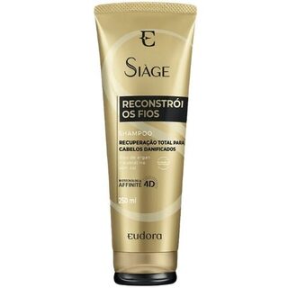 Shampoo Eudora Siàge Reconstrói os Fios bisnaga com 250mL