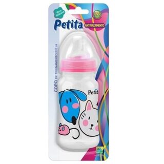 Copo Antivazamento para Treinamento Petita Cristal rosa, sem alça, sortido, 1 unidade com capacidade de 270mL
