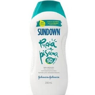 Protetor Solar Sundown Praia e Piscina FPS 50, loção com 200mL
