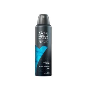 Desodorante Antitranspirante Masculino Dove Men + Care Cuidado Total-1 clinical, aerossol, 1 unidade com 150mL