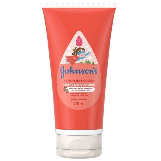 Creme para Pentear Infantil Johnson's Cachos dos Sonhos 200mL