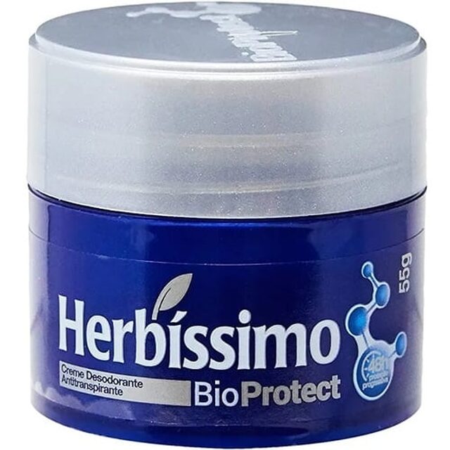Desodorante Antitranspirante Herbíssimo Bioprotect Cedro creme com 55g