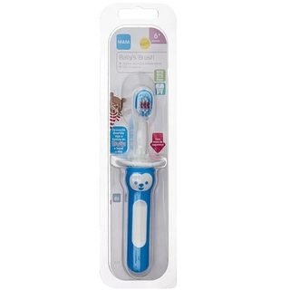 Escova Dental Infantil MAM First Brush 6+ meses, sortida com 1 unidade